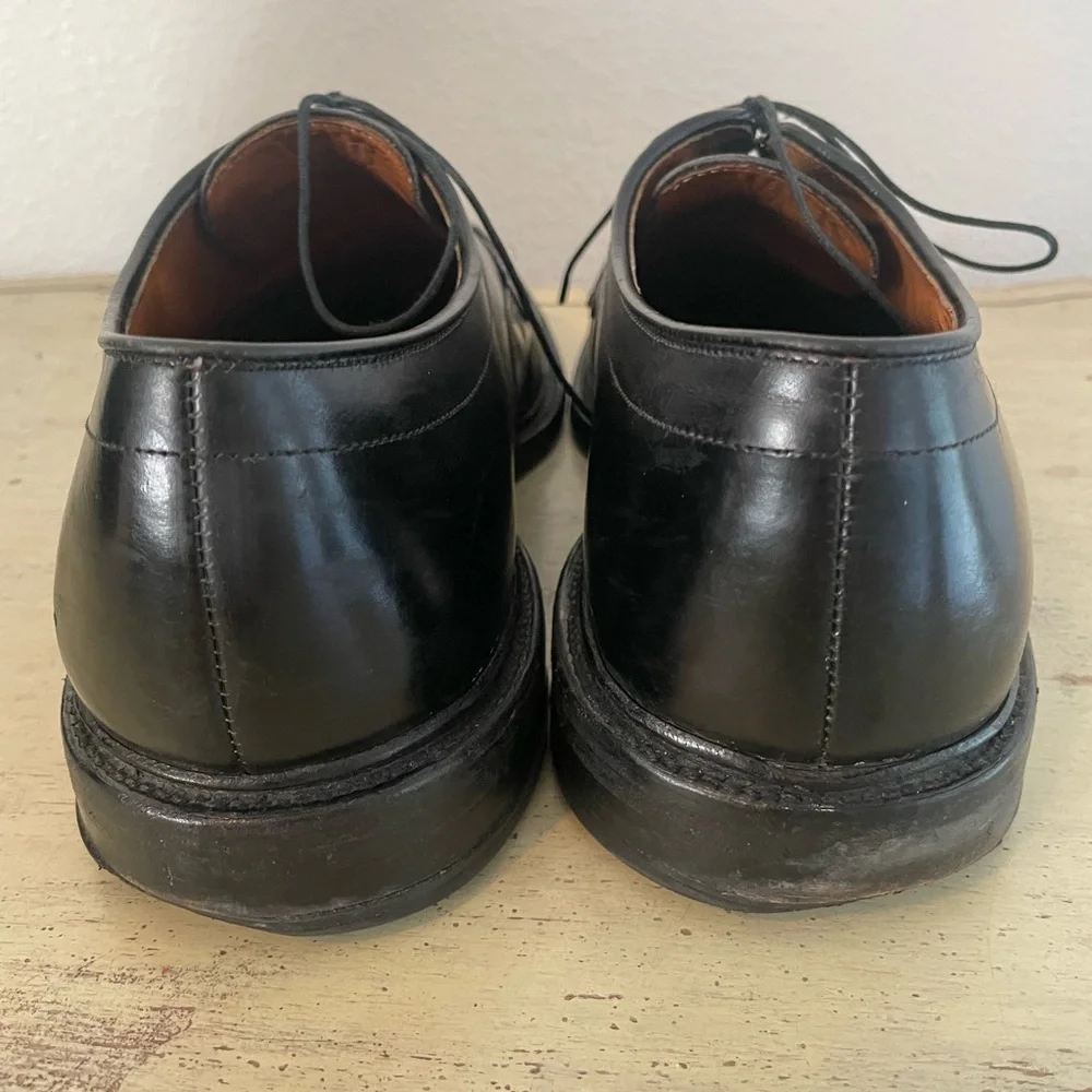 ALLEN EDMONDS Hillcrest Leather Bicycle Toe Derby Shoe in‎ Black Size 12 C $425